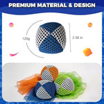 Juggling scarves and balls kit for hand-eye coordination