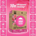 Detailed view of the three-cavity design of WBM ultra concentrated laundry pods.