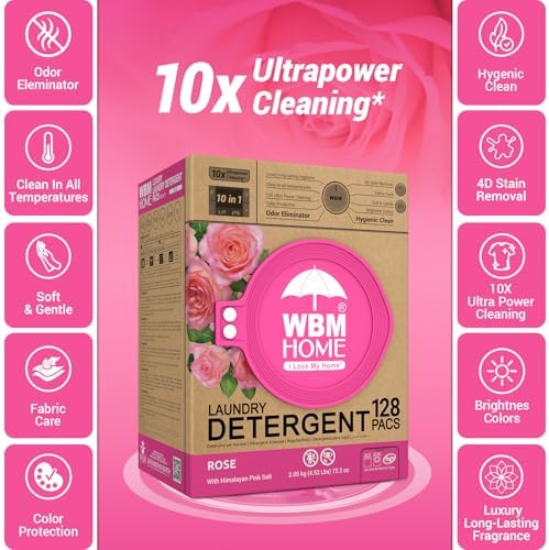 Detailed view of the three-cavity design of WBM ultra concentrated laundry pods.