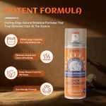 Beriove 260ml bottle showing odor eliminating formula details.