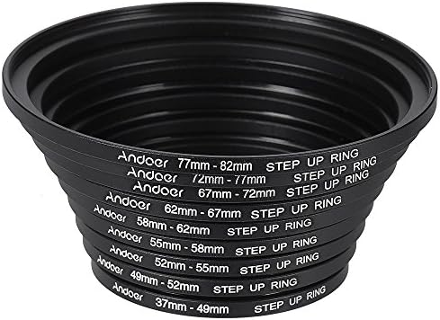 Andoer 18 pieces adapter set for versatile filter attachment