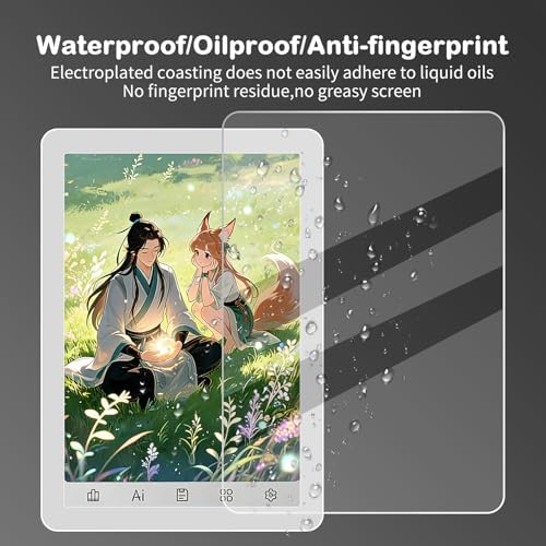 Bigme B6 e-reader with anti-glare film installed