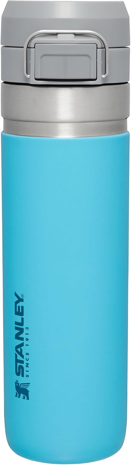 Stanley Quick Flip GO Water Bottle 36 oz | Push Button Lid | Leakproof and Packable for Travel and Sports | Insulated Stainless Steel | BPA-Free | Black - Image 10