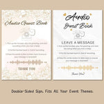 Vintage style audio guest book phone for wedding reception