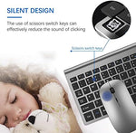 TopMate silent compact cordless keyboard with scissor switch keys profile view showcasing ultra thin design