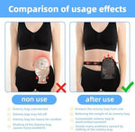 Universal stoma pouch cover with adjustable elastic waist belt