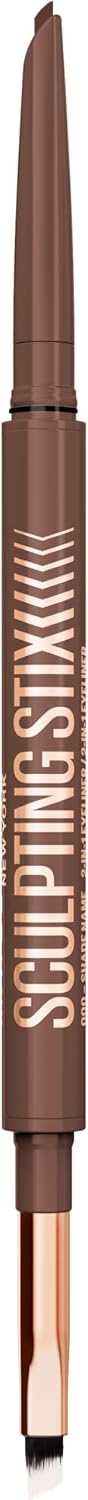 MAYBELLINE Sculpting Stix 2-in-1 Eyeliner, Dual Ended Brown Eye Liner With Up to 24HR Wear, Smudge and Sweat-Resistant Eye Makeup Formula, Smooth Espresso, 1 Count - Image 9