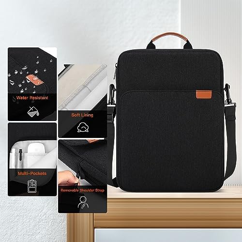 iKammo multi compartment tablet carrying case showing interior foam padding layout.