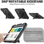Full body protective armor case with the adjustable detachable shoulder strap attached.