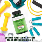 Vegetarian omega 3 6 9 dietary supplement liquid softgels nutritional label facts.