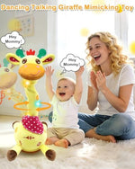 Dancing giraffe toy with glowing LED lights