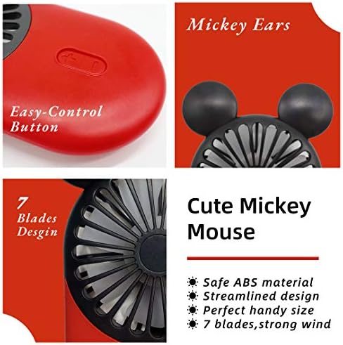 DecoLife three speed pocket fan showing the single button control mechanism