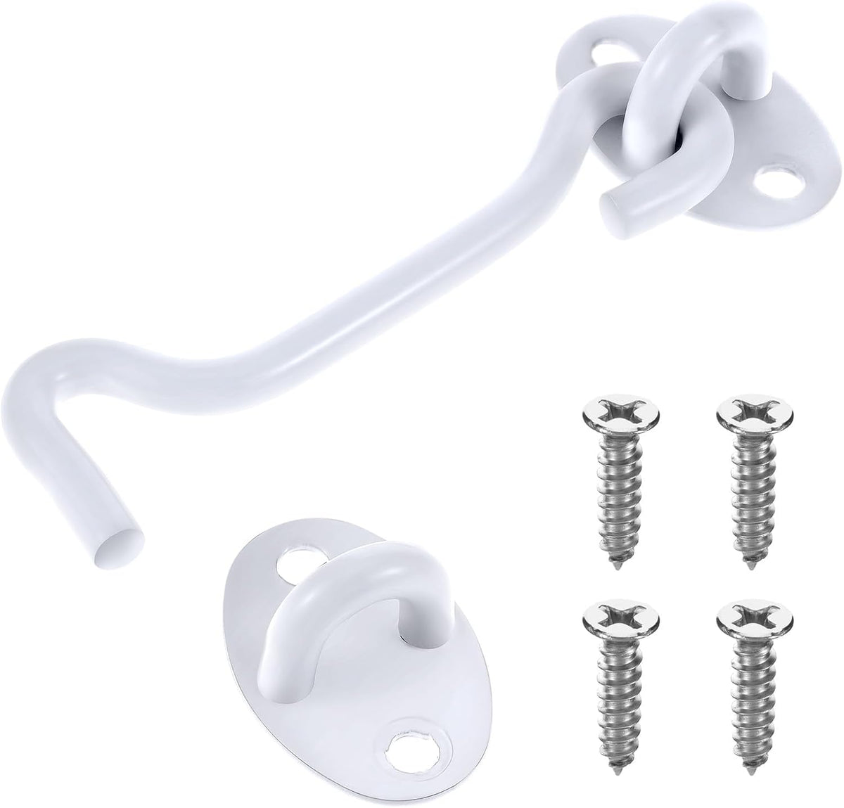 LLOUSSAK 4 inch door latch hook and eye front view