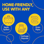 Plink garbage disposal freshener back of package with instructions