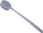 DNC hygienic silicone body brush shown during daily shower use