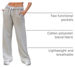 FACDIBY straight leg sweatpants side pocket close up