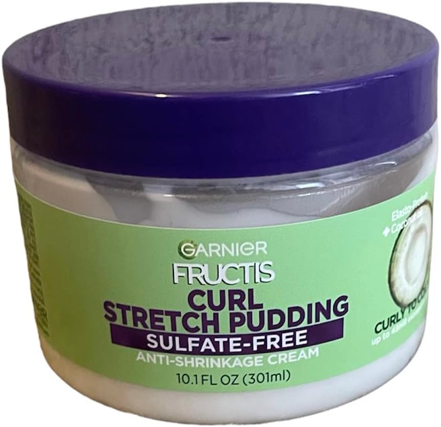 Garnier Fructis Curl Stretch Pudding front view hair styling cream