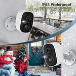 Geekee 2K ultra-HD Wi-Fi camera showing the PIR motion sensor and speaker layout