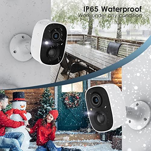 Geekee 2K ultra-HD Wi-Fi camera showing the PIR motion sensor and speaker layout