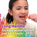 Detailed view of the shred resistant dental string coated with fluoride showing its flat profile for gentle insertion