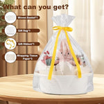 OIAHOMY cotton rope basket with gift bag ribbon and tissue paper