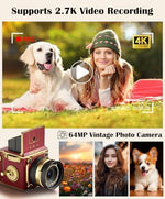 EJXHKNF 64MP compact camera top view showing butterfly door design
