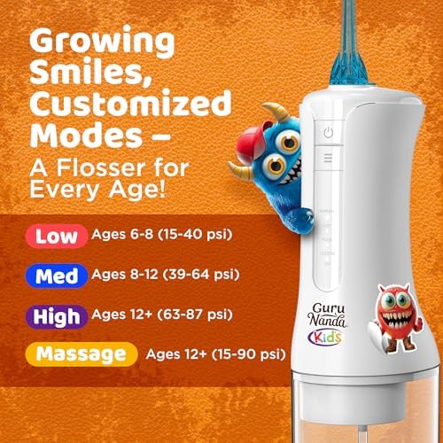 GuruNanda Monster Frens waterproof stickers for personalizing a kids dental flosser