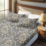 Detailed view of the hidden invisible side zipper closure on the Nanko vintage quilt cover
