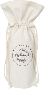 The Cotton & Canvas Co. Eat, Drink and Be Married Wine Bag, Bottle Cover, Bridal Party Gift and Wedding Gift Bag - Image 10