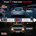 Pahaa dashboard camera system displaying the box contents including the sixty four gigabyte card