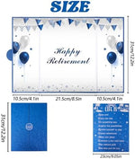Roetyce blue and silver jumbo signature board for retirement party