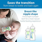 Six pack packaging of Dr. Brown's Options Plus wide neck replacement nipples for infants.