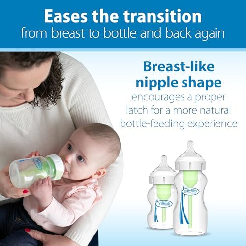 Six pack packaging of Dr. Brown's Options Plus wide neck replacement nipples for infants.
