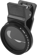 Yunir Veledge 37mm adjustable ND lens filter front view