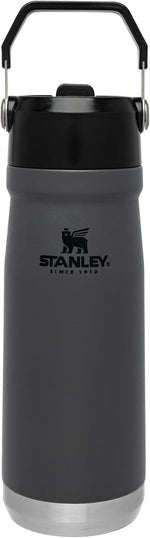 Stanley IceFlow Flip Straw Water Bottle 17 oz | Built-In Straw for Travel and Sports | Lightweight and Leak Resistant | Insulated Stainless Steel | BPA-Free | Charcoal - Image 14