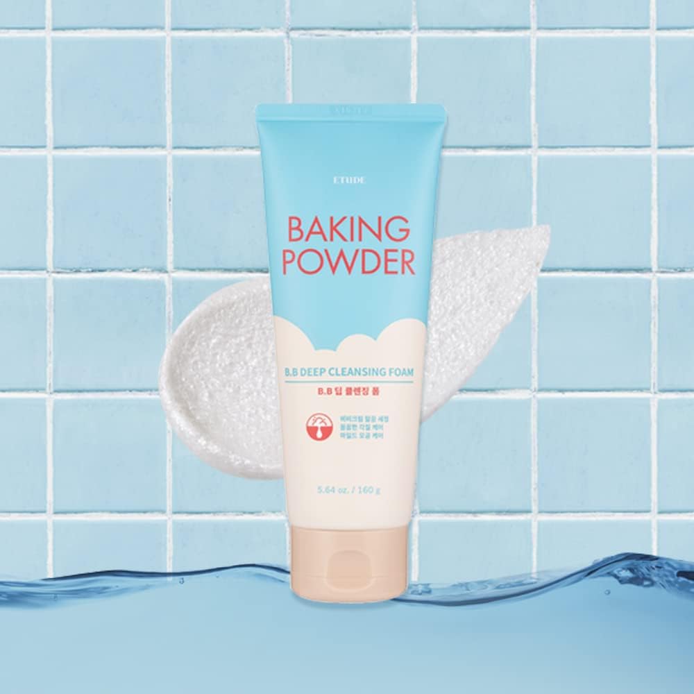 ETUDE baking powder two in one exfoliating scrub wash back label view