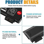 Replacement forty eight watt hour notebook battery angled view emphasizing premium build construction
