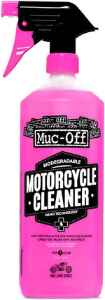 Muc-Off 664US Nano-Tech Motorcycle Cleaner front view of 1 Liter bottle