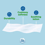 Puffs family box tissue dispensing opening