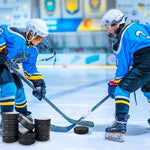 Imported foam hockey balls set layout showing premium material finish