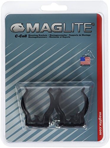 MagLite mounting brackets with included hardware for wall and vehicle installation