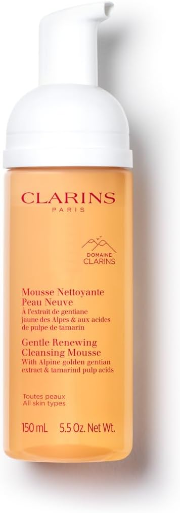 Dista-USA Clarins Gentle Renewing Cleansing Mousse front view bottle
