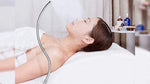 ZJchao manicure and lash cart light showing secure mounting onto a professional desk edge
