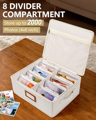 Hulisen photo organizer showing 8 inner divider boxes