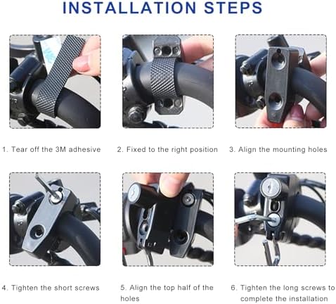 Kvaey helmet lock mounted on a motorcycle crash bar