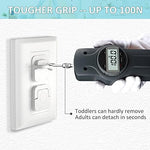 Adult hand effortlessly lifting the hidden U-ring handle of the babyproofing cap