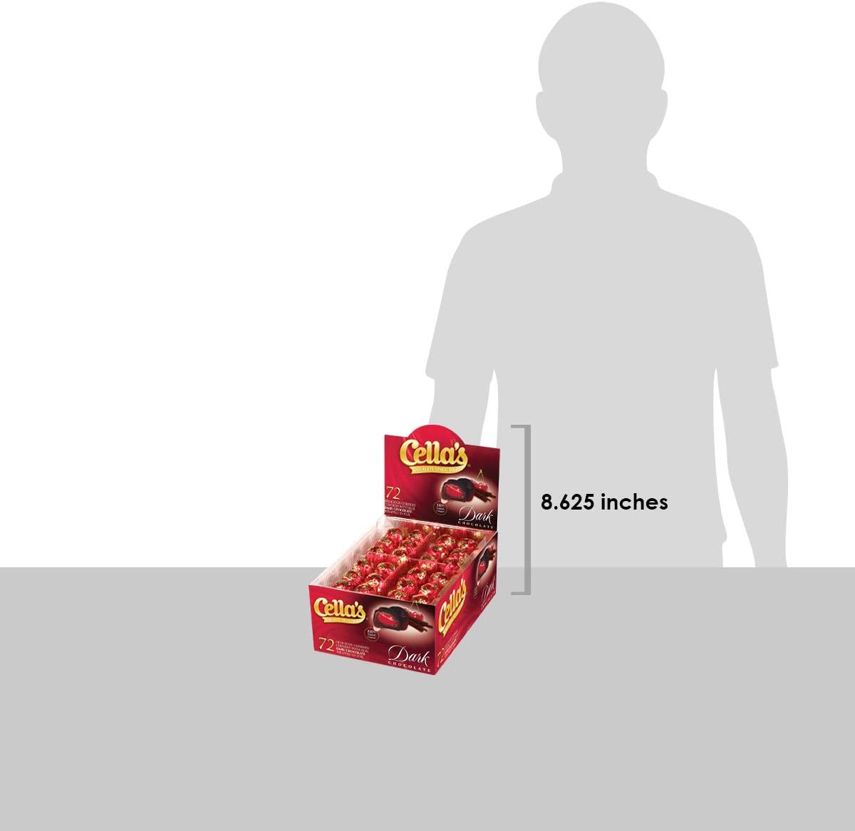 Open box of Cella's dark chocolate covered cherries