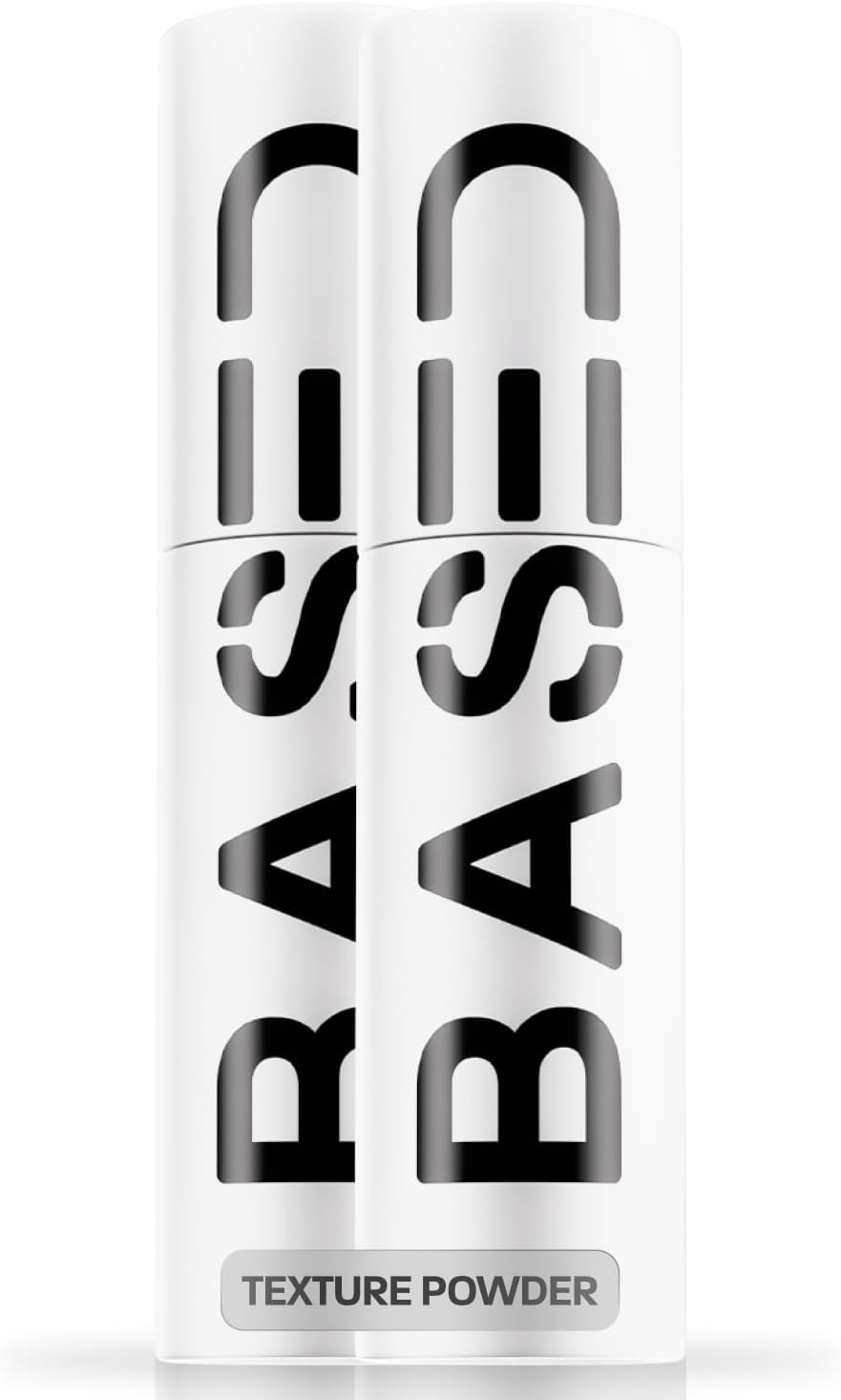 BASED BODYWORKS Hair Texturizing Powder front view showing the dual pack spray bottles for volumizing men's hair.