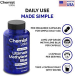 Chemist Labs Methylene Blue supplement facts panel