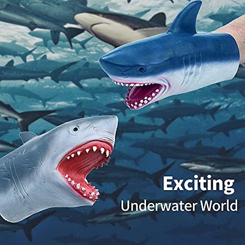Hand controlling mouth of Yolococa shark puppet for facial expressions